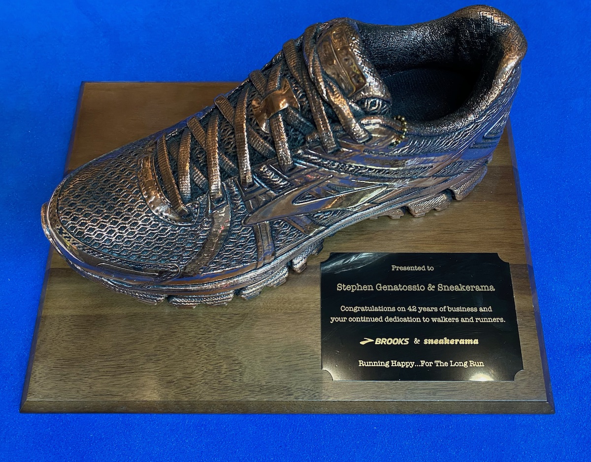 award from Brooks Running Shoes