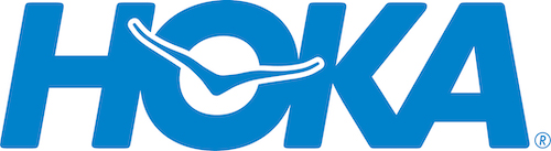 logo for HOKA running shoes